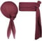 Alaoo Piraten Accessoires Set, 2 Stück Set Piratenkapitän Kostümzubehör, Piraten-Stirnbänder, Gürtel, für Karneval, Cosplay, Party, Halloween(Weinrot)