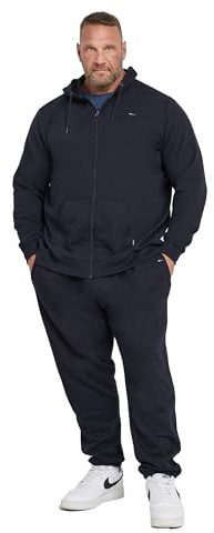 BadRhino Big & Tall Blue Zip Through Hoodie & Jogger Set - Men's - Plus Size Curve