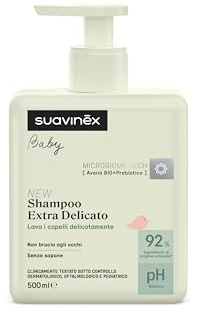 Suavinex Shampoo Extra Delicato per Bambini +0 M e Neonati, 500 ml
