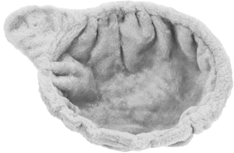 HIAKDOFT Katzenklettergerüst Kratzbaumbett Ersatzteile für Kratzbaum Hängematten Selbstgemacht Raumkapsel Basketballkorb Hängendes Korbbett für Haustiere Robust Zuverlässig Light Grey Eisen