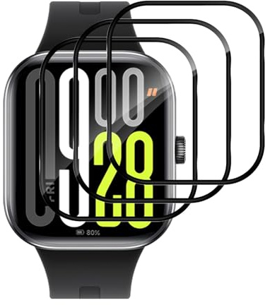 Aerku 3D Flexible Schutzfolie für Xiaomi Redmi Watch 5 für Displayschutz | [3 Stück] Soft HD Displayschutzfolie, Anti-Kratzen Schutzglas, 3D Flexible Anti-Bläschen TPU Weich Schutz Glas