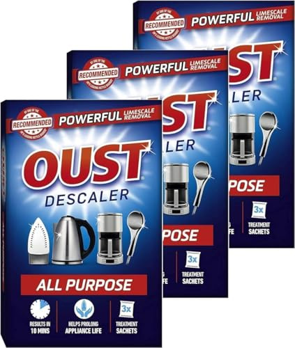 3 x 3 All Purpose Descaler- Washing machine and Dishwasher Descaler - MultiPurpose Descaler Liquid - Value Pack