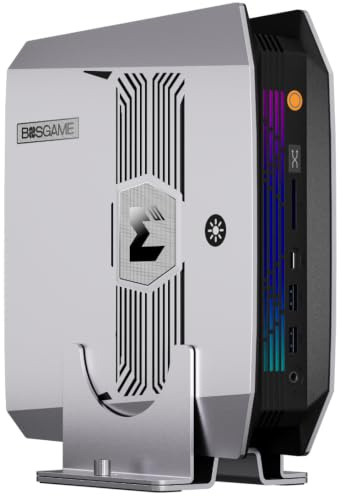 BOSGAME M5 AI Mini PC AMD Ryzen AI Max+ 395, 126 TOPS AI, 128GB LPDDR5X 2TB | SSD PCIe 4.0 , mini computer Radeon 8060S, WiFi 7, Dual USB4, Triplo Display 8K, Prestazioni Desktop per AI e Gaming