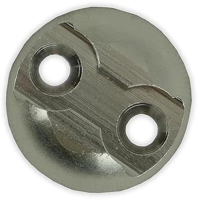 Airlineschiene Zurrpunkt Zurrplatte für einfach Fitting, runde Form Ladungssicherung aus Aluminium - Zuverlässige Sicherung Ihrer Ladung beim Transport!