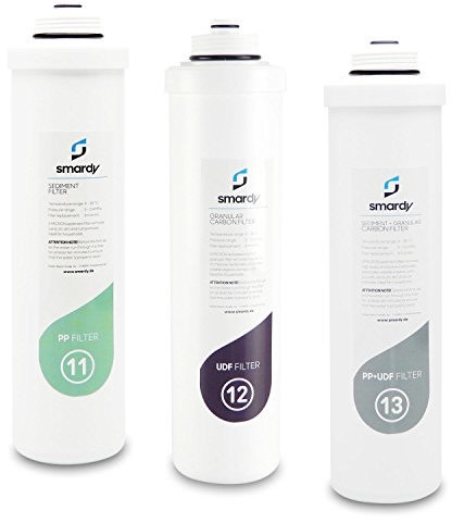 smardy 3x Wasserfilter Ersatzfilterset Nr. 11 | 12 | 13 für Wasserfilteranlage smardy PRO 190