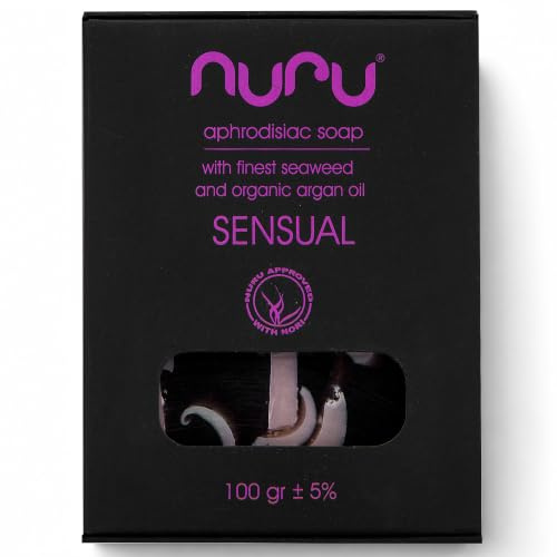 NURU Körperseife Sensual 100 g – Premium Pflege-Seife Made in EU, vegan & tierversuchsfrei, handgefertigte Qualität für Körperpflege, Home-SPA & Reinigung nach Massage