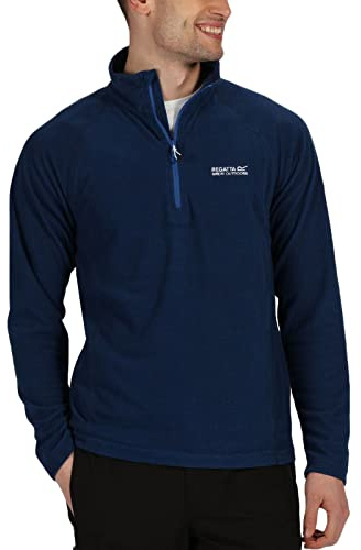 Regatta Mens Montes Half Zip Fleece Pullover - Navy - S