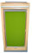 Rollo für VELUX Dachfenster THERMO Alu-Rückseite Dachfensterrollo für TYP GGL/GPL - 406 oder P06 - Farbe Limone - mit Haltekrallen