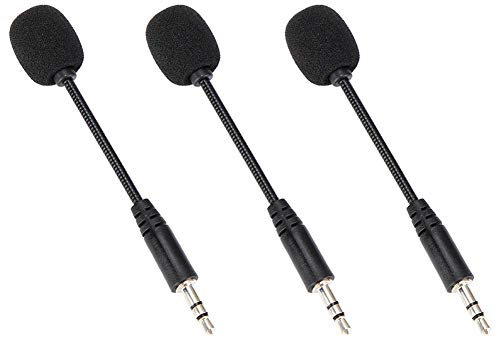 fasient Mini Flexible Microphone 3.5mm - Vlogging Microphone YouTube Video Mic for Smartphone PC Laptop for Online Chatting, Audio Recording, Interviews, Video Recording, etc