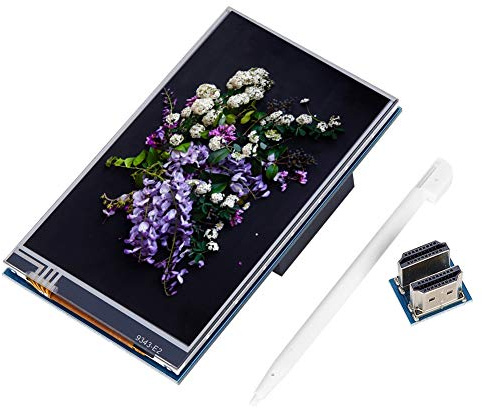 Hyuduo 4 Inch HDMI Touch Screen Monitor for Raspberry Pi 4B 3B+ 800x480 IPS Display, Portable Compact HDMI Monitor with Resistive Touchscreen
