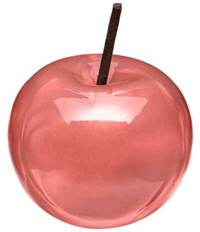 Atmosphera - Pomme déco - céramique - D8-9 cm - Rose