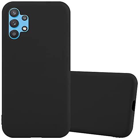 Cadorabo Hülle kompatibel mit Samsung Galaxy A32 4G Schutzhülle TPU Silikon Case Candy Design Slim Kratzfest Weiche Gummi mit Rundumschutz Case Hülle für Galaxy A32 4G in Schwarz
