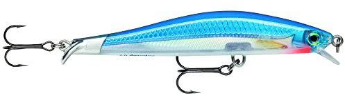 Rapala Unisex-Adult Ripstop Angelköder-Angelzubehör mit Zweiteiliger Tauchschaufel-Süßwasser Spinnköder-Lauftiefe 1,3-1,6m-Fischköder 12cm, 14g-Hergestellt in Estland-Silver Blue