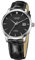 CADISEN Automatik Uhr Herren Saphirglas Wasserdicht MIYOTA 9015 Armbanduhr (Schwarzer Ledergürtel)