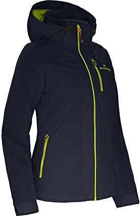Bergson KURRIKA | Damen Regenjacke - Funktionelle Damen Outdoorjacke mit Supra-Tex 20.000 Membran, Normal-/Kurz-/Langgrößen, 100% wasserdicht (20.000 mm Wassersäule) & Winddicht, verschweißte Nähte,