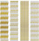 Papierstrohhalme Trinkhalm, 200 Stück Papier Strohhalme, Papierhalme Halme für Hochzeit, Geburtstag, Cocktail Feier Partyzubehör (Gold)