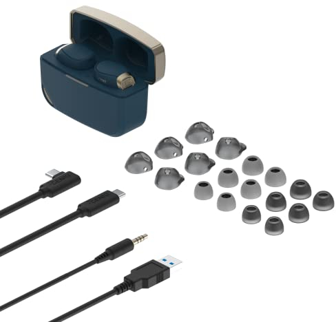 Genki Waveform Bridge -| Blue/Gold | Dualstream Headphones | Wireless Headphone | Low Latency Performance for Gamers