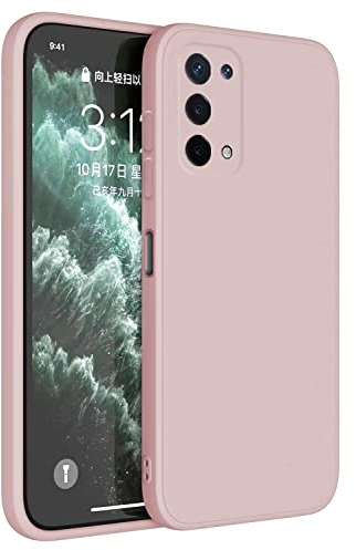 Topme Coque pour Oppo A54 5G / Oppo A74 5G (6.5 inches) Etui Housse, Protecteur de Peau en Silicone TPU - Poudre de Sable