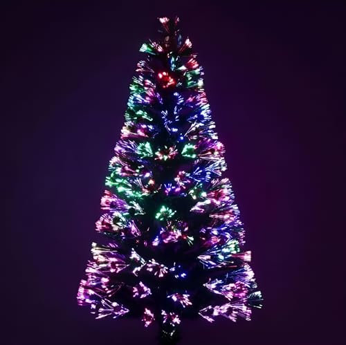 KAYNUR Fiber Optic Christmas Tree for Home Decoration, Artificial Christmas tree, (2FT MULTI)