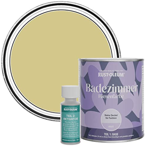 Rust-Oleum Green Water-Resistant Bathroom Tile Paint in Matt Finish - Wasabi 750ml