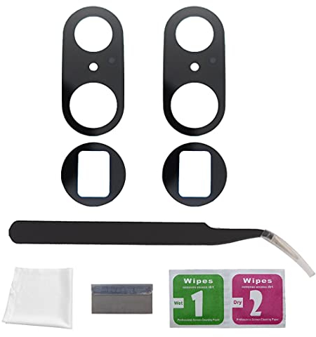 Eonpam 2 Pack Kamera Glas für (Google Pixel 7 Pro) Original Rückseite Kamera Linse Glas Ersatz HD Kameraschutz Camera Glass+ Reparatur Set