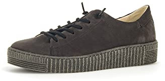 Gabor Damen Low-Top Sneaker, Frauen Halbschuhe,Wechselfußbett,Best Fitting,straßenschuhe,Strassenschuhe,Pepper (anthrazit),42 EU / 8 UK