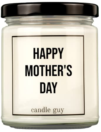 candle guy Duftkerze | Happy Mother's Day | Handgemacht aus 100% Sojawachs | 70 Stunden Brenndauer