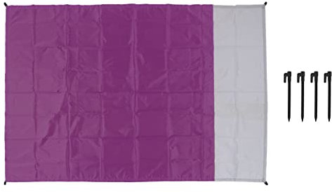 Campingdecke Mit Wasserdichter Unterseite,Picknickdecke 210 X 140 cm, Sanddicht, Wasserdicht, Leicht, Kompakt Für Picknick(Lila)