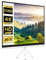 HOMCOM Telo Proiettore da 120 Formato 4:3 in Tessuto a Rete, Plastica e Metallo con Treppiedi, 244x190 cm, Bianco