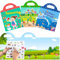 Rayong Wiederverwendbare Sticker Kinder 3er Pack Stickerbuch für Kinder Spaß Stickerbücher Stickerheft Wiederverwendbar für Kindergeburtstag Gastgeschenke