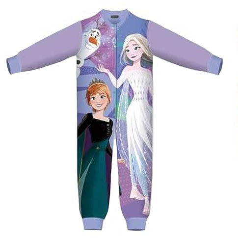 Characters Cartoons Pigiama Intero Frozen da 3 a 8 Anni (3 Anni, Lilla)