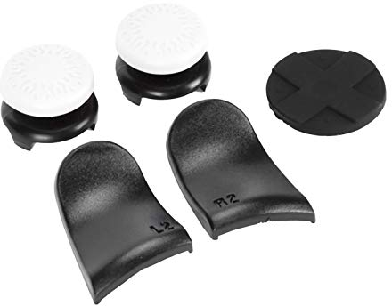 5-Zoll-Controller-Zubehör für PS5, Daumen-Stick-Griff, Tastenkappe, Joystick-Abdeckung L1, R2, Tastenkappe, Trigger-Extender, Joystick-Tastenkappe, Kreuztastenkappe, Daumengriff,