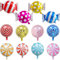 LEEQ 12pcs Luftballons Süßigkeiten - Folienballon Lollipop 18 Zoll, Candy Helium Ballons, Bunte Luftballon Bonbon, für Geburtstag Sommer Party Dekoration Kinder Geschenk
