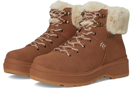 Skechers Damen Park City Stiefelette, Chestnut Duraleather/Faux Fur, 36 EU