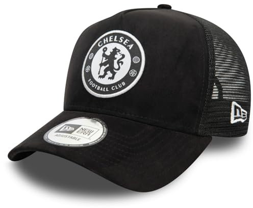 New Era A-Frame Mesh Trucker Cap - Suede FC Chelsea schwarz