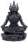 MurtiHome Mahayogi Shiva Murti 8,89 cm Höhe Schwarz 3D Gedruckt UV Harz Hinduistische Religiöse Statue von Adiyogi Shiva für Auto Armaturenbrett Zuhause und Geschenk