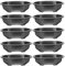 Folpus 10 Pieces Bonsai Training Pots Oval Bonsai Planter Pot Plant Containers Bonsai Planting Pots for Outdoor Balcony Indoor Yard, 380mmx300mmx90mm