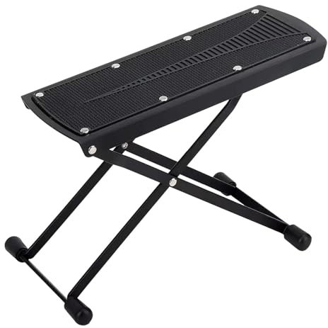 Pedicure Foot Rest Stand - Adjustable Pedicure Foot Stand | Pedicure Stand Stool | Non-Slip Foot Pedicure Stool | Black Pedicure Stand with 220Lbs Bearing Load
