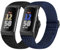 Bcuckood 2 Stück elastische Nylon Armband kompatibel mit Fitbit Charge 6/Fitbit Charge 5, verstellbares, atmungsaktives Ersatz-Stretch-Nylon-Schlaufen armband, Sportarmband für Damen und Herren