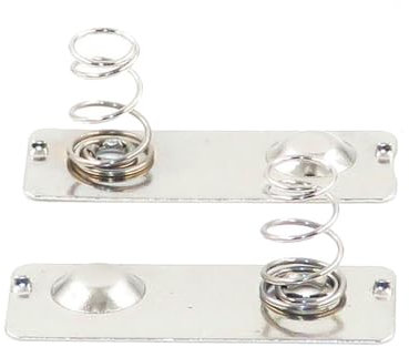Ttiy Battery Spring Plate AA Battery Spring Contact Positive to Negative Nickeling Plate for Remote Control Toy Car 20PCS (D)