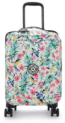 Kipling Spontaneous S Small Cabin Size Wheeled Luggage, Carry On, Cocktail Floral (Orange)