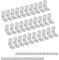 Lot de 30 connecteurs d'angle en acier inoxydable de 30 x 30 mm avec 60 vis M4 pour fixation à 90 ° de meubles, tables, chaises, fenêtres et raccords d'angle