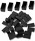 WATIIFUFU 30St Tischset fußmatte erdungsmatte parkettschutz Möbelbeinabdeckung Sonnenbrillenband für Herren essstuhl stühle rutschfeste Tischbeinkappen Untere Stuhlbeinabdeckungen PVC Black