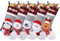 NIBESSER Weihnachtsstrumpf Personalisiert mit Namen 46cm Großer Nikolausstrumpf Nikolausstiefel zum Befüllen Geschenktasche Baumwolle Leinen mit 3D-Muster Kamin Weihnachtsbaum Deko
