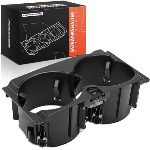 Frankberg Getränkehalter Vorne Schwarz Replace# A2126800110,2126800110 | Kompatibel mit Mercedes-Benz E-Klasse W212, E-Klasse T-Model S212 63 200 220 250 300 350 400 500; für Linkslenker