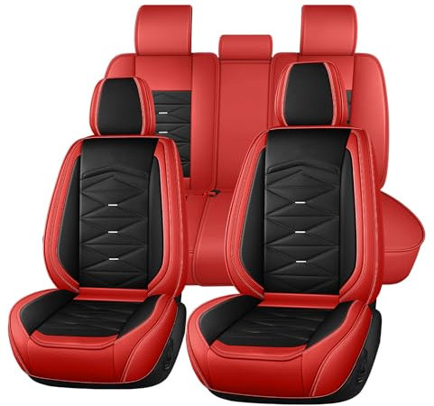 Roguzm Autositzbezüge Universal passend für Opel Crossland/Corsa B/Corsa B/Corsa C/Corsa C/Corsa D/Corsa D/Corsa E/Corsa E/Corsa F Vollschutz Nappa Sitzbezüge