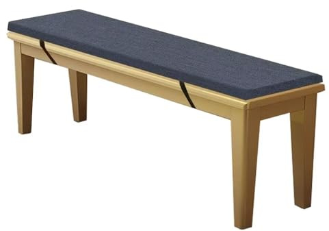 WEALSFUN Stuhlkissen Bankauflage Bankkissen Unterseite Antirutsch Bezug Waschbar Sitzauflag für Fensterbank Gartenbank Schaukel Terrasse Esstisch Outdoor Drinnen,Anthrazit 160x35x3CM