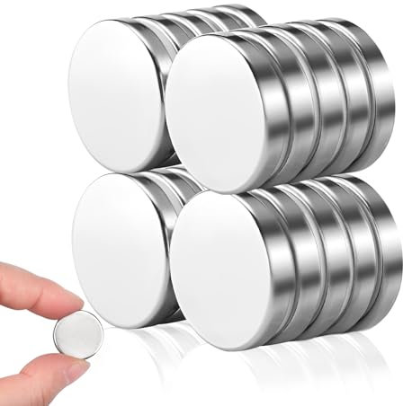 20 Stück Neodym Magnete Runde 20 x 3 mm,Starke Magnete Flach,Kleine Magnete Runde,Neodym Magnet Extra Stark Magnete Runde,Magnete Flach,Neodym Magnet Flach für Magnettafel,Kühlschrank,Whiteboard