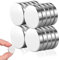 20 Stück Neodym Magnete Runde 20 x 3 mm,Starke Magnete Flach,Kleine Magnete Runde,Neodym Magnet Extra Stark Magnete Runde,Magnete Flach,Neodym Magnet Flach für Magnettafel,Kühlschrank,Whiteboard
