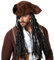 dressforfun Piraten Hut, Kapitän Mütze mit Haaren, Accessoire für Piratenkostüm Herren, Piratin Kostüm Damen, Piratenhut für Piraten Kostüm Frauen und Pirat Herren Hut, Kapitän Kostüm, Piraten Schmuck